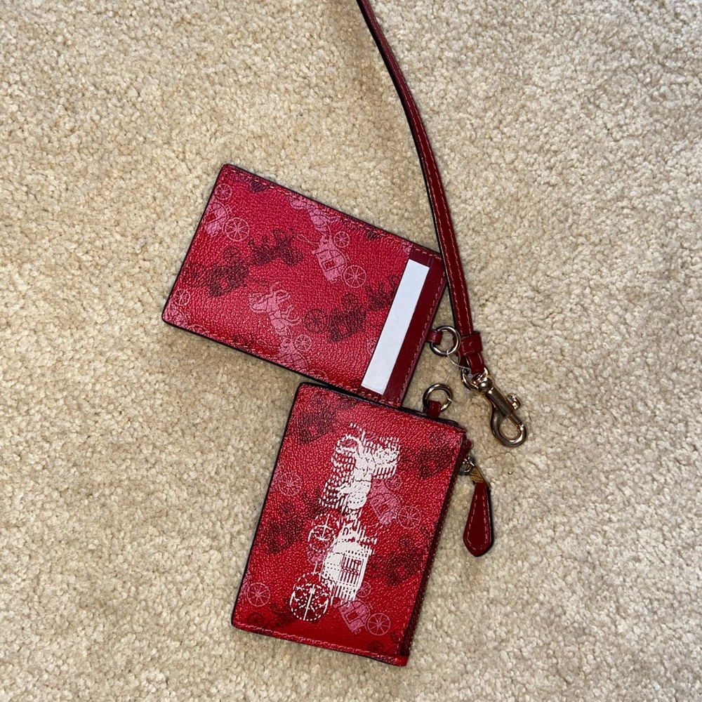 COACH Lanyard w/ coin purse